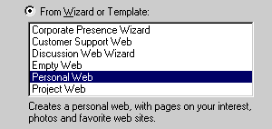 Setting up Your Personal Web