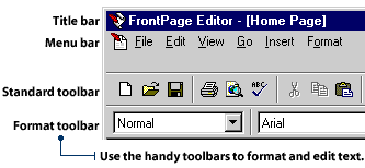 FrontPage has many toolbars
