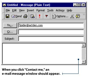 An e-mail message