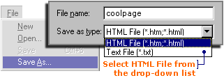 You're saving HTML? Geeeez...what a Net nerd!