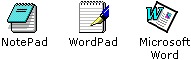 You can find NotePad and WordPad in your Windows Accessories folder.