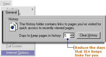 Honest, you don't need to keep your History links for 20 days!