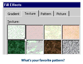 Lots of patterns to choose from