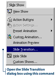 Slide Transition command