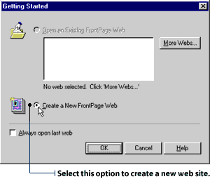 Creating a New Frontpage