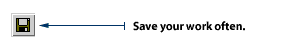 It's so easy to save your web page. ** So, do it often! **