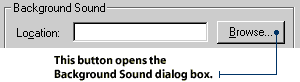 Browse for an audio file