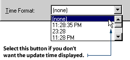 Choosing a time format