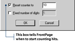 Starting a hit counter