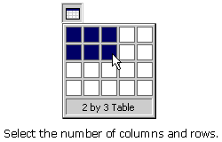 Create a new table.