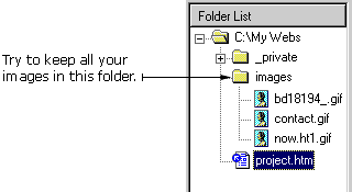 A folder full of images.