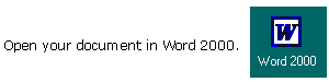 Word 2000 icon.