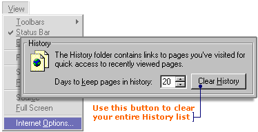 Clean-out your History list with one simple click