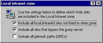 Don't know which box to check? Then ask your network adminstrator for advice.