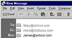 Use blind carbon copies sparingly