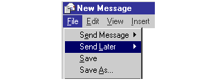 Store your messages in the Outbox with this command