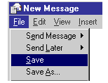 Use this command to save a message