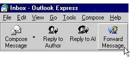 Forwarding a message is the cyberspace equivalent to passing a message in class!
