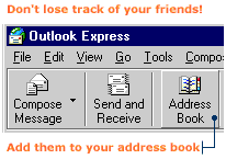 Click this button to open your Address Book