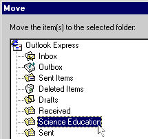 select the science education folder