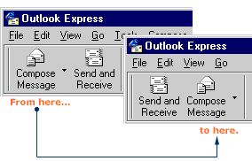 Easily change the locations of your toolbar buttons.