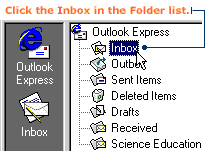 opening the Inbox folder