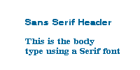  serif and sans serif fonts