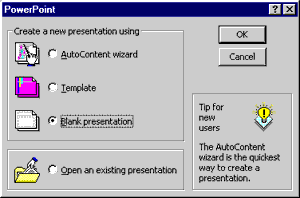 PowerPoint Dialogue box