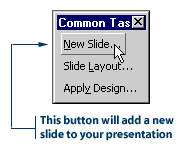New slide button