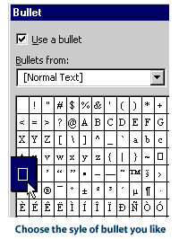 Choosing a bullet