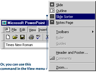 Slide View Menu