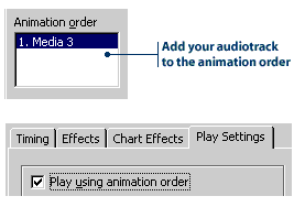 Adding a track to your animation order