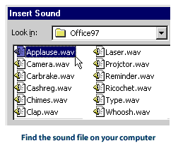 Selecting a WAV file