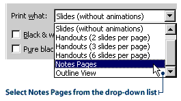 Making a printing choice