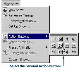 Choosing an action button
