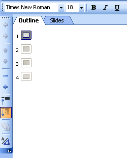 Outline Toolbar