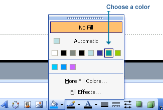 Choosing a color