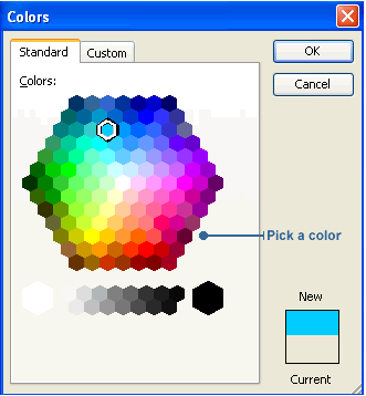 Colors dialog