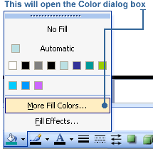 Fill Colors dialog