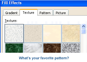 Lots of patterns to choose from