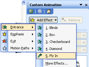 PowerPoint 2003 Adding Animation to Images, Text, Charts
