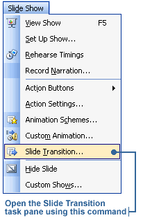 Slide Transition command