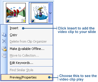 Select Preview/Properties