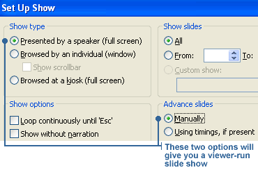 Checking your options
