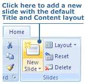new slide icon in powerpoint