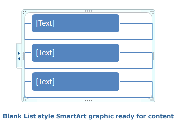 Empty List Style SmartArt graphic