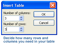 Selecting columns and rows