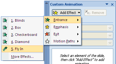 more animations for powerpoint 2007