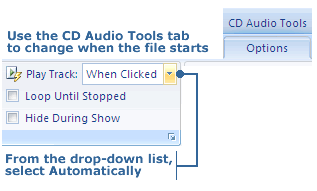 Make audio play automatically