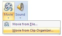 Selecting Movie from Clip Organizer